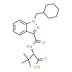 ChemSpider 2D Image | N-{[1-(Cyclohexylmethyl)-1H-indazol-3-yl]carbonyl}-3-methyl-L-valine | C21H29N3O3