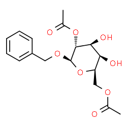 ChemSpider 2D Image | Benzyl 2,6-di-O-acetyl-beta-D-galactopyranoside | C17H22O8