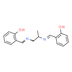 ChemSpider 2D Image | 2,2'-{1,2-Propanediylbis[nitrilo(E)methylylidene]}diphenol | C17H18N2O2