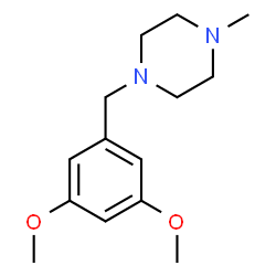 ChemSpider 2D Image | 1-(3,5-Dimethoxybenzyl)-4-methylpiperazine | C14H22N2O2