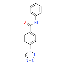 ChemSpider 2D Image | N-Phenyl-4-(1H-tetrazol-1-yl)benzamide | C14H11N5O
