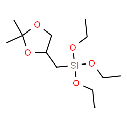 ChemSpider 2D Image | [(2,2-Dimethyl-1,3-dioxolan-4-yl)methyl](triethoxy)silane | C12H26O5Si