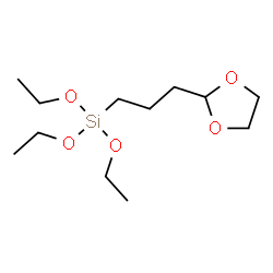 ChemSpider 2D Image | [3-(1,3-Dioxolan-2-yl)propyl](triethoxy)silane | C12H26O5Si