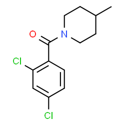 ChemSpider 2D Image | (2,4-Dichlorophenyl)(4-methyl-1-piperidinyl)methanone | C13H15Cl2NO