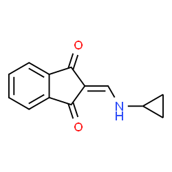 ChemSpider 2D Image | 2-[(Cyclopropylamino)methylene]-1H-indene-1,3(2H)-dione | C13H11NO2