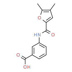 ChemSpider 2D Image | 3-(4,5-dimethylfuran-2-amido)benzoic acid | C14H13NO4