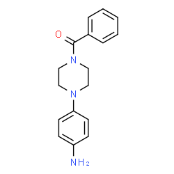 ChemSpider 2D Image | 4-(4-benzoylpiperazin-1-yl)aniline | C17H19N3O