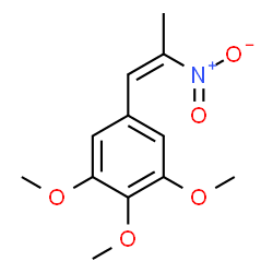 ChemSpider 2D Image | 1,2,3-Trimethoxy-5-[(1Z)-2-nitro-1-propen-1-yl]benzene | C12H15NO5