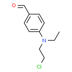 ChemSpider 2D Image | 4-[(2-Chloroethyl)(ethyl)amino]benzaldehyde | C11H14ClNO