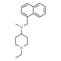ChemSpider 2D Image | 1-Ethyl-N-methyl-N-(1-naphthylmethyl)-4-piperidinamine | C19H26N2