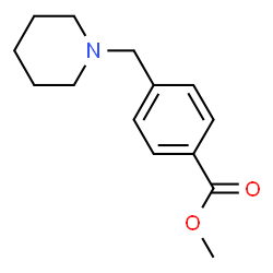 ChemSpider 2D Image | Methyl 4-(1-piperidinylmethyl)benzoate | C14H19NO2