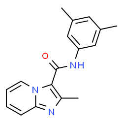 ChemSpider 2D Image | N-(3,5-Dimethylphenyl)-2-methylimidazo[1,2-a]pyridine-3-carboxamide | C17H17N3O