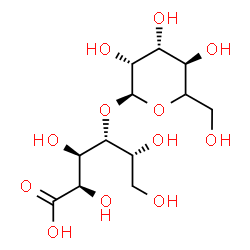 ChemSpider 2D Image | 4-O-[(5xi)-alpha-L-lyxo-Hexopyranosyl]-D-gluconic acid | C12H22O12