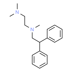 ChemSpider 2D Image | N-(2,2-Diphenylethyl)-N,N',N'-trimethyl-1,2-ethanediamine | C19H26N2