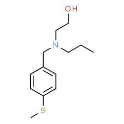 ChemSpider 2D Image | 2-{[4-(Methylsulfanyl)benzyl](propyl)amino}ethanol | C13H21NOS