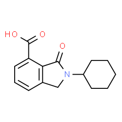 ChemSpider 2D Image | 2-Cyclohexyl-3-oxo-4-isoindolinecarboxylic acid | C15H17NO3