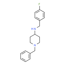ChemSpider 2D Image | 1-Benzyl-N-(4-fluorobenzyl)-4-piperidinamine | C19H23FN2