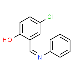 ChemSpider 2D Image | 4-Chloro-2-[(Z)-(phenylimino)methyl]phenol | C13H10ClNO