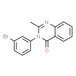 ChemSpider 2D Image | 3-(3-bromophenyl)-2-methylquinazolin-4-one | C15H11BrN2O
