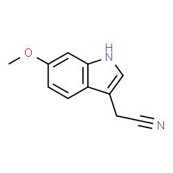 ChemSpider 2D Image | 6-Methoxyindole-3-acetonitrile | C11H10N2O