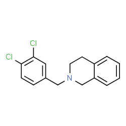 ChemSpider 2D Image | 2-(3,4-Dichlorobenzyl)-1,2,3,4-tetrahydroisoquinoline | C16H15Cl2N