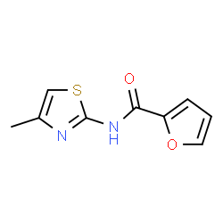 ChemSpider 2D Image | N-(4-Methyl-1,3-thiazol-2-yl)-2-furamide | C9H8N2O2S