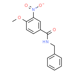 ChemSpider 2D Image | N-Benzyl-4-methoxy-3-nitrobenzamide | C15H14N2O4