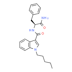 ChemSpider 2D Image | Nalpha-[(1-Pentyl-1H-indol-3-yl)carbonyl]-L-phenylalaninamide | C23H27N3O2