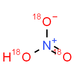 ChemSpider 2D Image | Nitric acid-18O3 | HN18O3