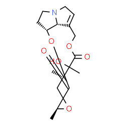 ChemSpider 2D Image | (12xi,13S,20S)-12-Hydroxy-15,20-dihydro-15,20-epoxysenecionan-11,16-dione | C18H25NO6