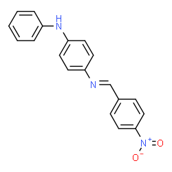 ChemSpider 2D Image | 4-[(E)-(4-Nitrobenzylidene)amino]-N-phenylaniline | C19H15N3O2