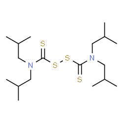 ChemSpider 2D Image | Tetraisobutylthiuram disulfide | C18H36N2S4