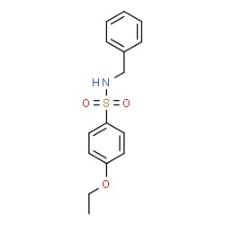 ChemSpider 2D Image | N-Benzyl-4-ethoxybenzenesulfonamide | C15H17NO3S