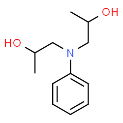 ChemSpider 2D Image | N,N-Di(2-hydroxypropyl)aniline | C12H19NO2