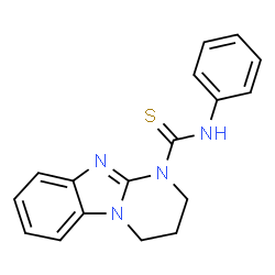 ChemSpider 2D Image | N-Phenyl-3,4-dihydropyrimido[1,2-a]benzimidazole-1(2H)-carbothioamide | C17H16N4S