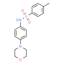 ChemSpider 2D Image | 4-Methyl-N-[4-(4-morpholinyl)phenyl]benzenesulfonamide | C17H20N2O3S