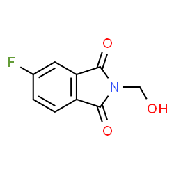 ChemSpider 2D Image | 5-Fluoro-2-(hydroxymethyl)-1H-isoindole-1,3(2H)-dione | C9H6FNO3