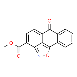 ChemSpider 2D Image | Methyl 6-oxo-6H-anthra[1,9-cd][1,2]oxazole-3-carboxylate | C16H9NO4