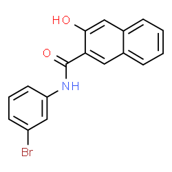 ChemSpider 2D Image | N-(3-Bromophenyl)-3-hydroxy-2-naphthamide | C17H12BrNO2