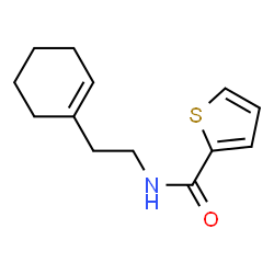 ChemSpider 2D Image | N-[2-(1-Cyclohexen-1-yl)ethyl]-2-thiophenecarboxamide | C13H17NOS
