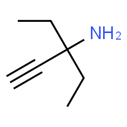 ChemSpider 2D Image | 3-Ethyl-1-pentyn-3-amine | C7H13N