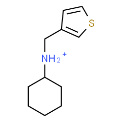 ChemSpider 2D Image | N-(3-Thienylmethyl)cyclohexanaminium | C11H18NS