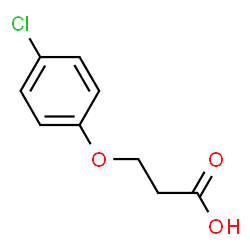 ChemSpider 2D Image | 3-(4-Chlorophenoxy)propanoic acid | C9H9ClO3