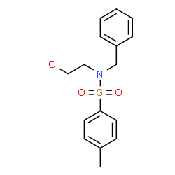 ChemSpider 2D Image | N-Benzyl-N-(2-hydroxyethyl)-4-methylbenzenesulfonamide | C16H19NO3S
