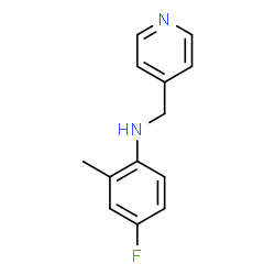 ChemSpider 2D Image | 4-Fluoro-2-methyl-N-(4-pyridinylmethyl)aniline | C13H13FN2