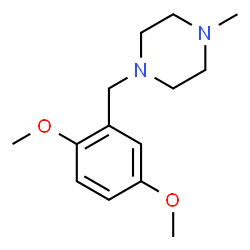 ChemSpider 2D Image | 1-(2,5-Dimethoxybenzyl)-4-methylpiperazine | C14H22N2O2