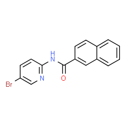 ChemSpider 2D Image | N-(5-Bromo-2-pyridinyl)-2-naphthamide | C16H11BrN2O