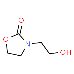 ChemSpider 2D Image | 3-(2-Hydroxyethyl)-2-oxazolidinone | C5H9NO3
