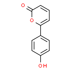 ChemSpider 2D Image | 6-(4-Hydroxyphenyl)-2H-pyran-2-one | C11H8O3