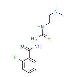 ChemSpider 2D Image | 2-(2-Chlorobenzoyl)-N-[2-(dimethylamino)ethyl]hydrazinecarbothioamide | C12H17ClN4OS